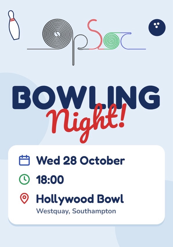 OPSoc Bowling Day Ticket